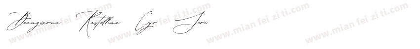 Buongiorno Rastellino Cyr Script字体转换